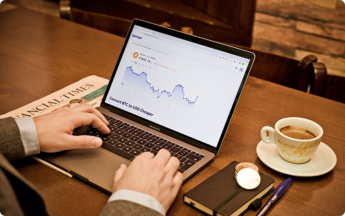 Financial Dashboard on Laptop